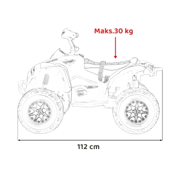 Pojazd na akumulator Quad Maverick ATV Czerwony PA.DK-CA002.CR